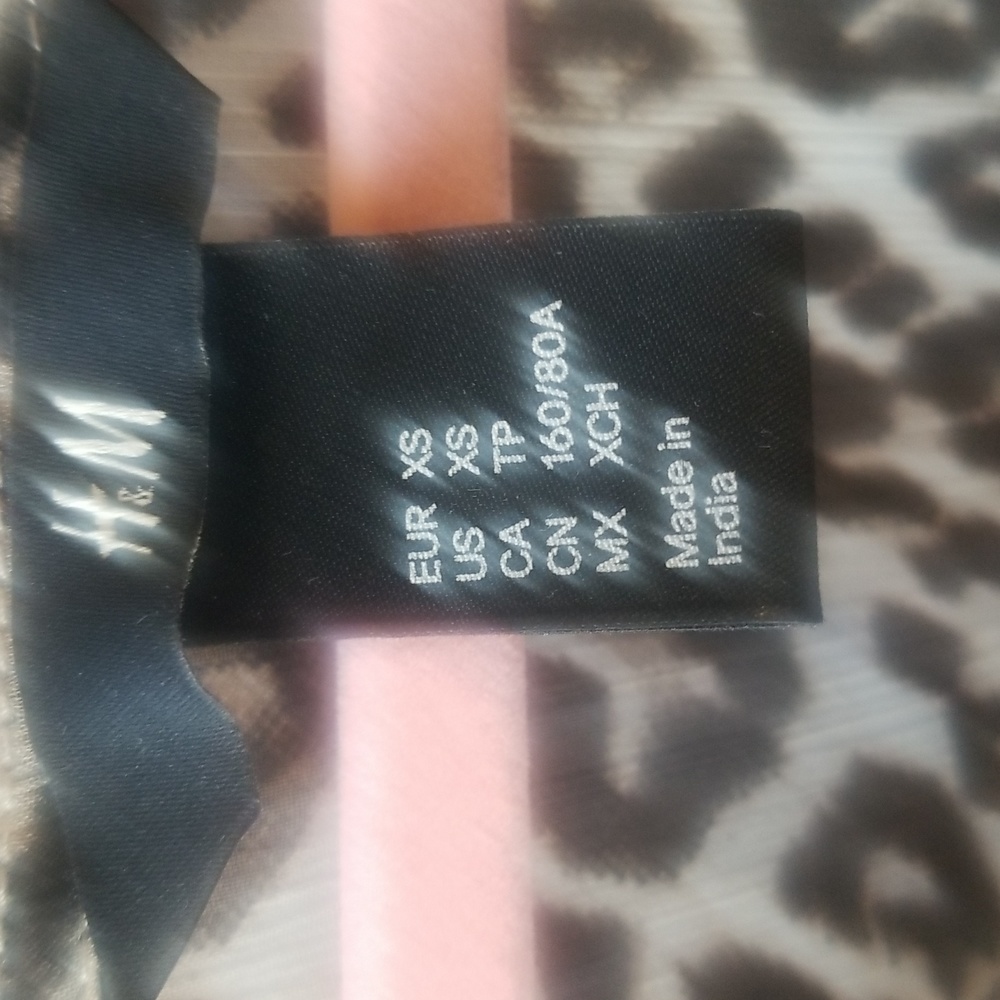 H&M leopard print blouse.